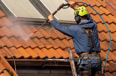 Démoussage et hydrofuge de toiture à Bislée